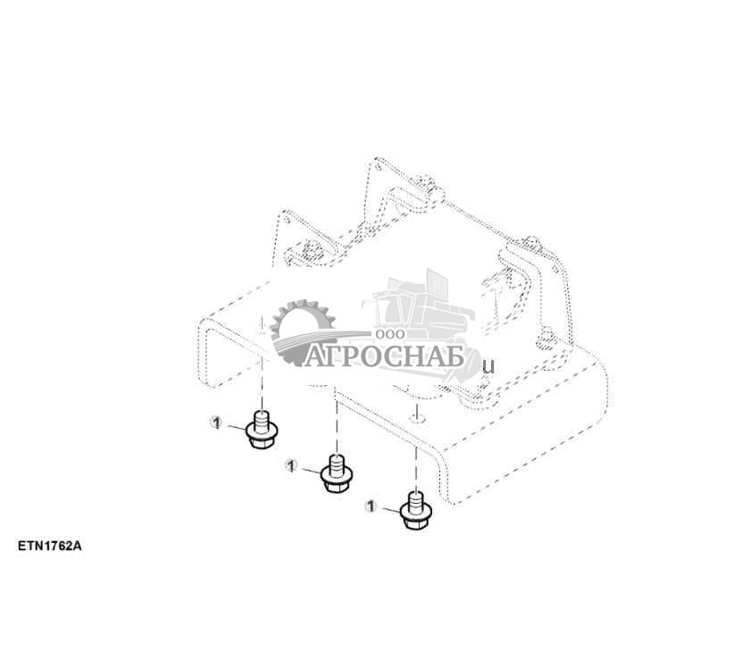 Детали крепления, без радара 